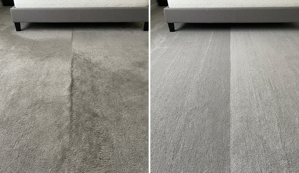 Tejido antes y después de la inyección-extracción